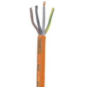 Styreledning for sandblsning, orange 4x1