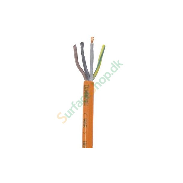 Styreledning for sandblsning, orange 4x1