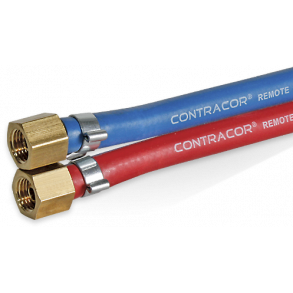 Styreluftslange, 2x6 mm. med koblinger